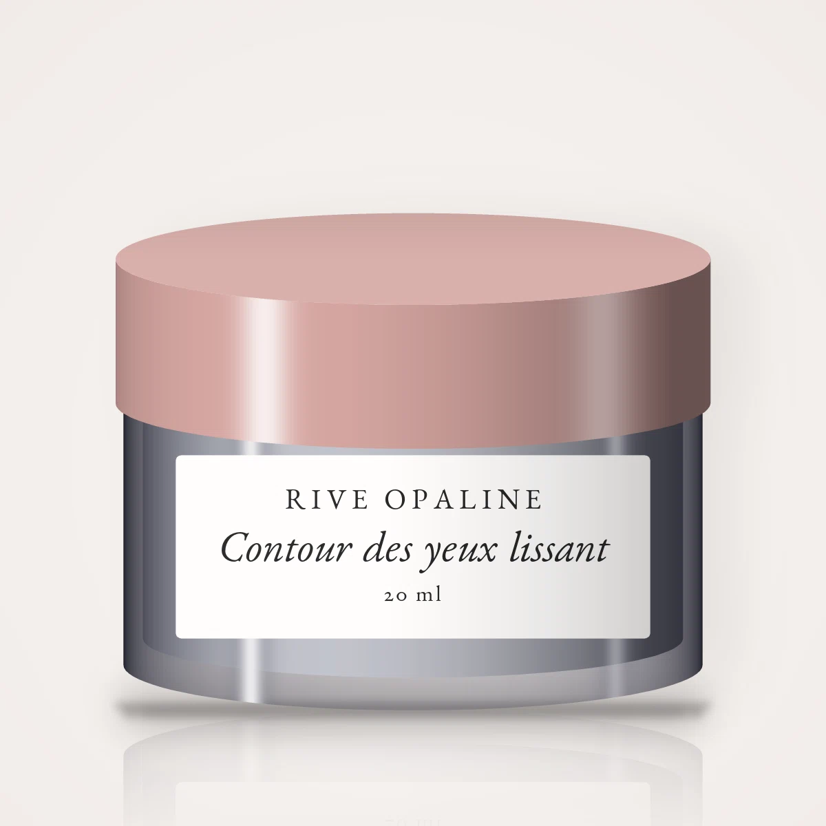 Contour des yeux lissant à l'aloe vera – Rive Opaline, pot 20 ml
