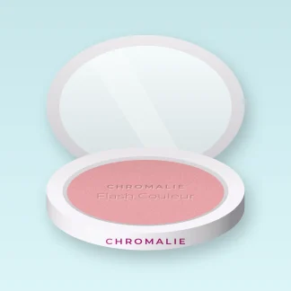 Blush fraîcheur Flash Couleur – Chromalie, boîtier 6 g, teinte 01 Rose poudré