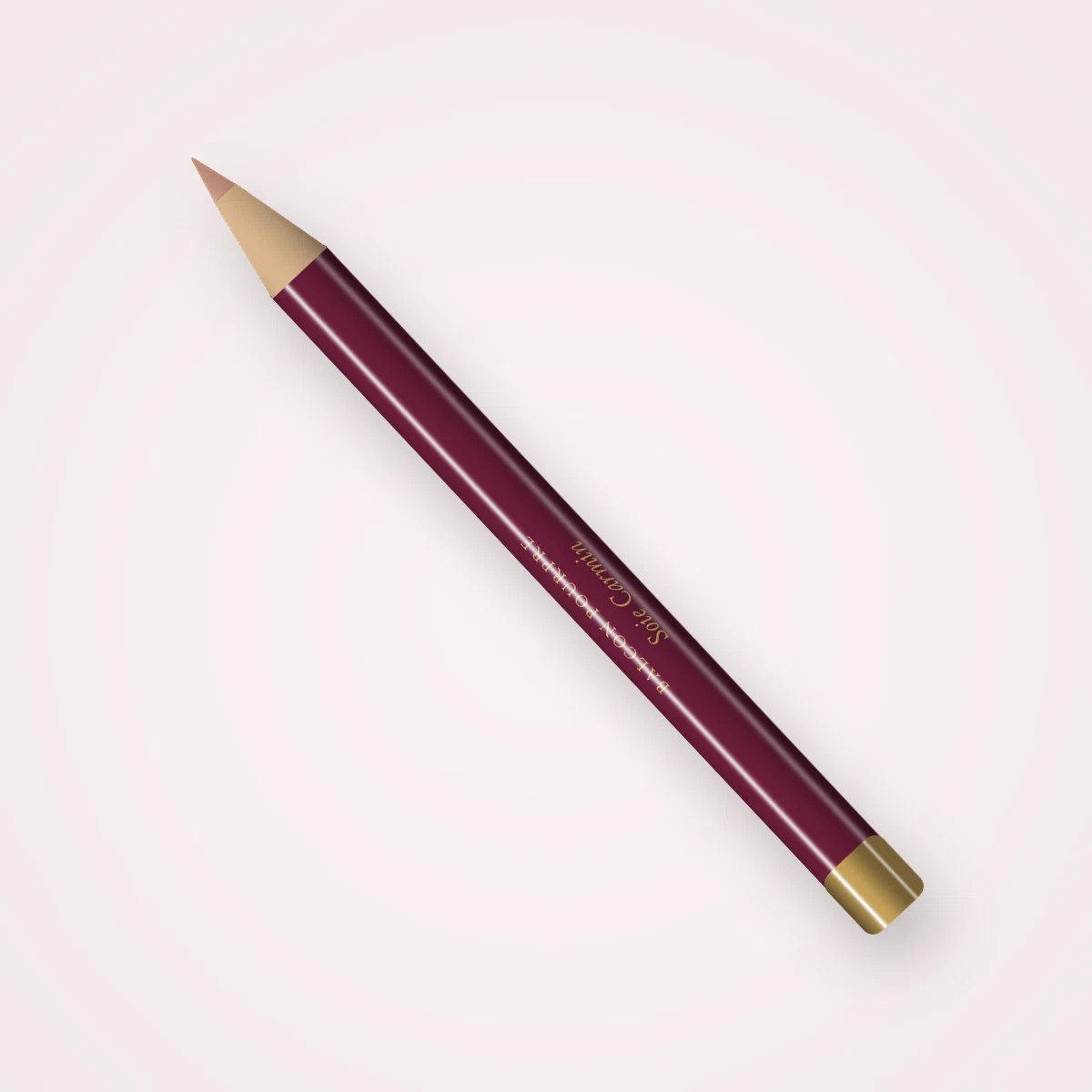 Crayon à lèvres Soie Carmin waterproof – Balcon Pourpre, 0,3 g, teinte 01 Nude beige