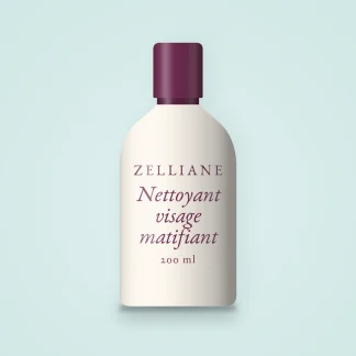Nettoyant visage matifiant à la niacinamide – Zelliane, flacon 200 ml