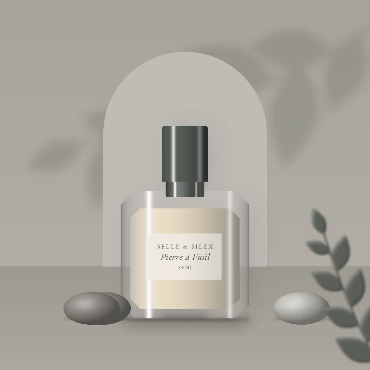 Parfum Pierre à Fusil vagabond au ciste labdanum – Selle & Silex, photo d'ambiance