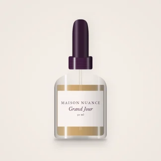 Huile à barbe Grand Jour au café – Maison Nuance, flacon compte-gouttes 50 ml