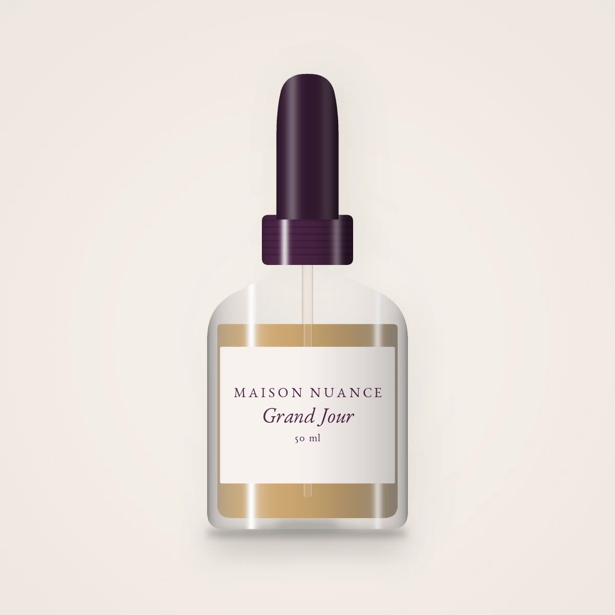 Huile à barbe Grand Jour au café – Maison Nuance, flacon compte-gouttes 50 ml