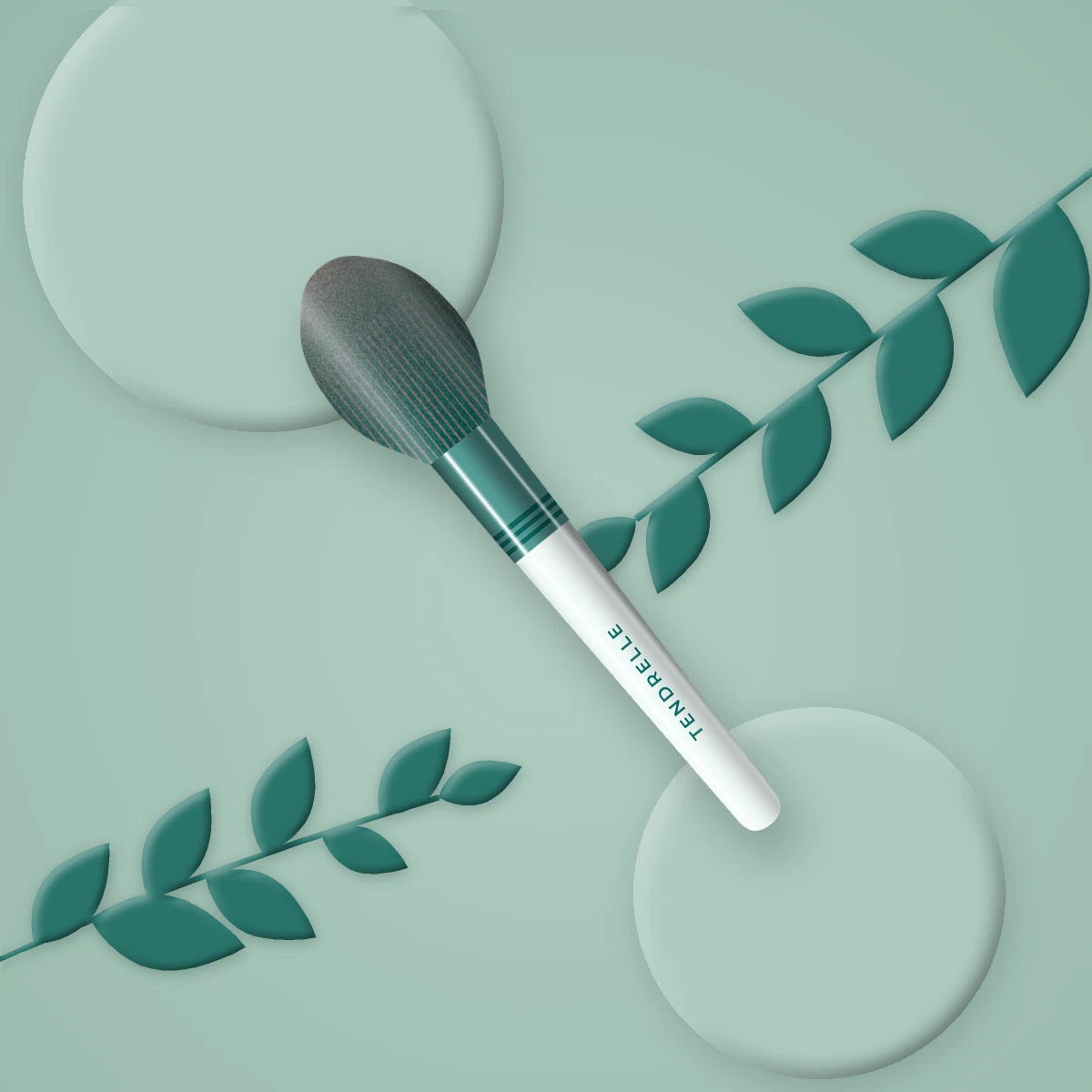 Brosse pneumatique en bois d'érable – Tendrelle, photo d'ambiance