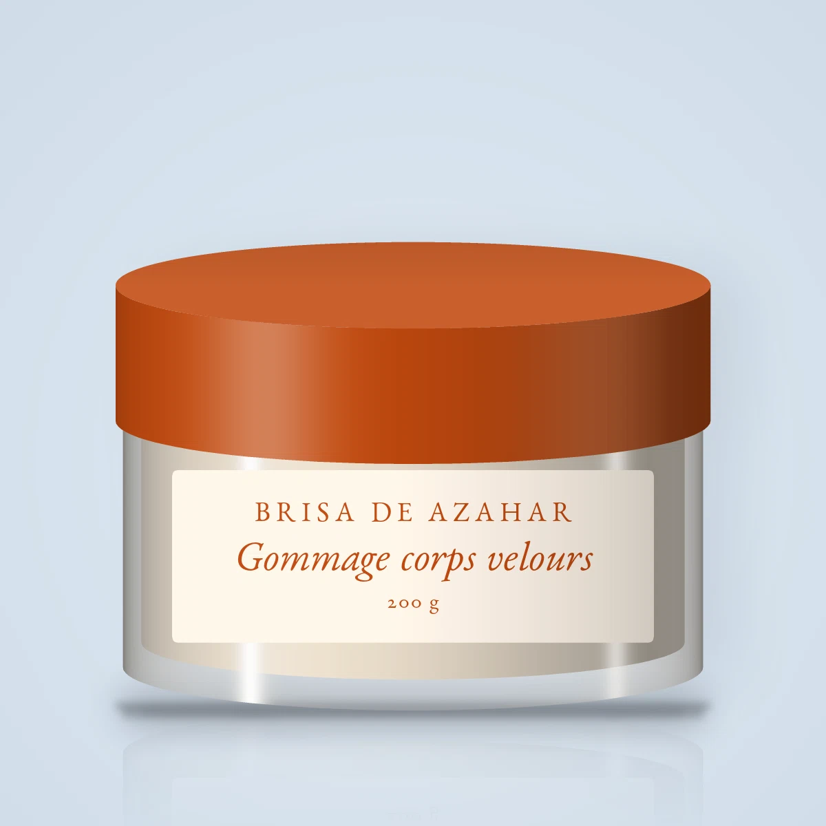 Gommage corps velours au sucre et au café – Brisa de Azahar, pot 200 g