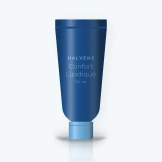 Crème hydratante peaux sensibles Confort Lipidique – Halvène, tube 50 ml