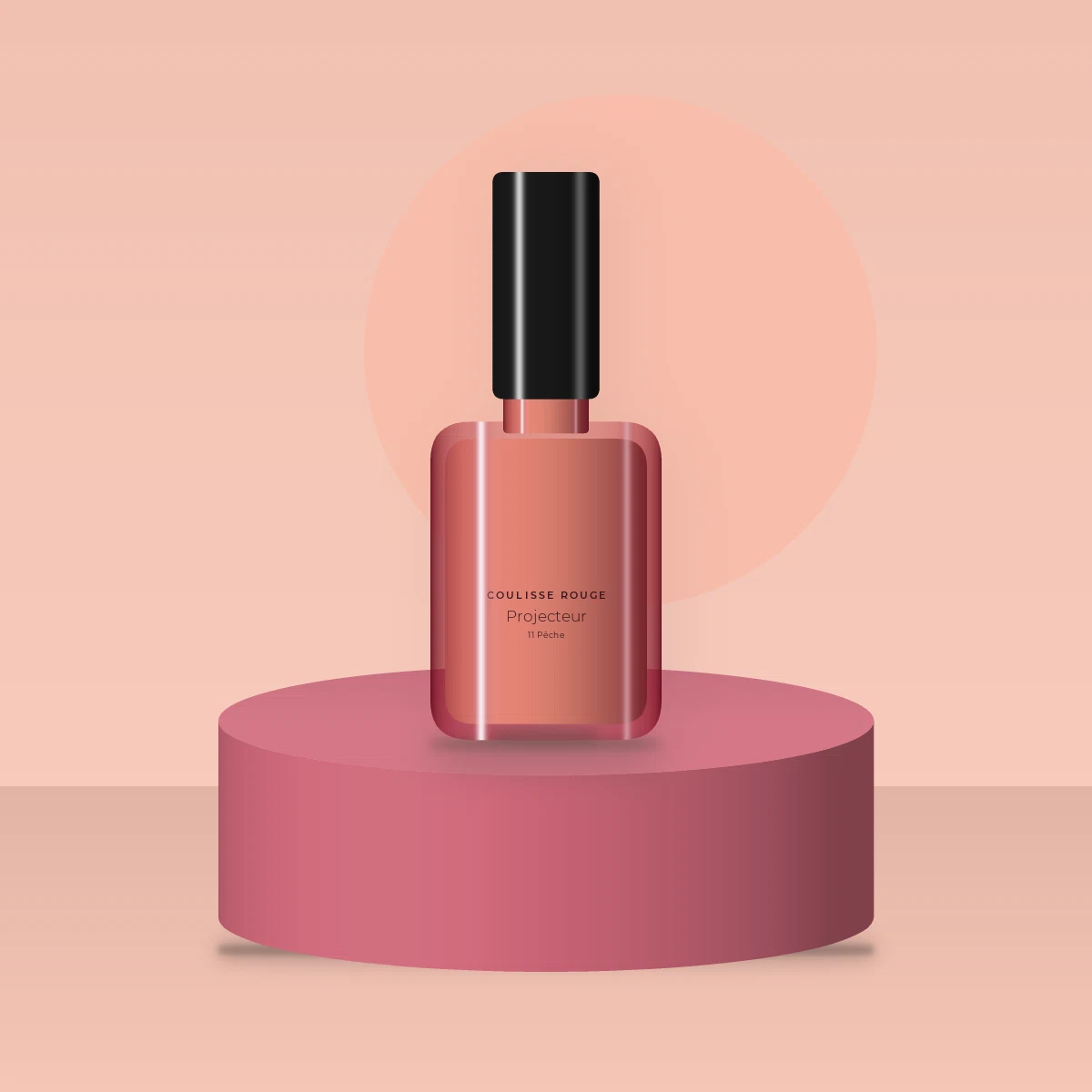 Vernis à ongles résistant Projecteur – Coulisse Rouge, photo d'ambiance