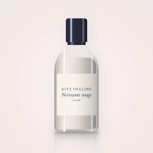 Nettoyant visage réconfortant à l'eau de rose – Rive Opaline, flacon 200 ml