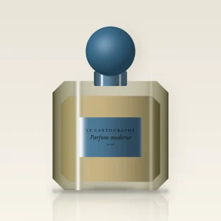 Parfum moderne au bois de gaïac pour homme – Le Cartographe, flacon 50 ml