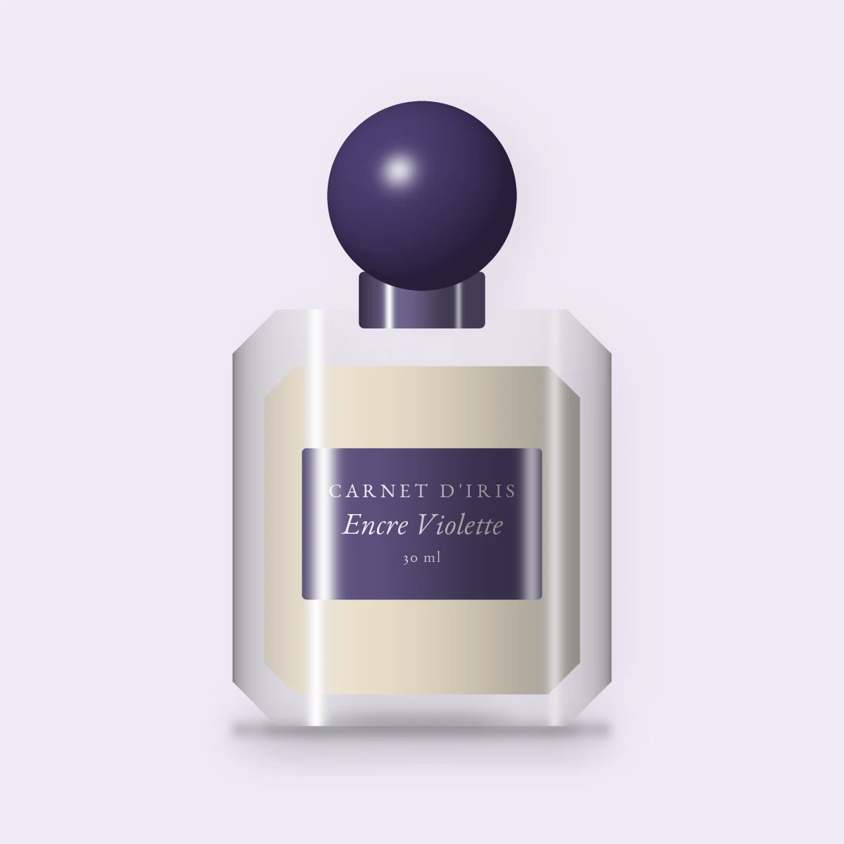 Parfum Encre Violette au ciste labdanum – Carnet d'Iris, flacon 30 ml