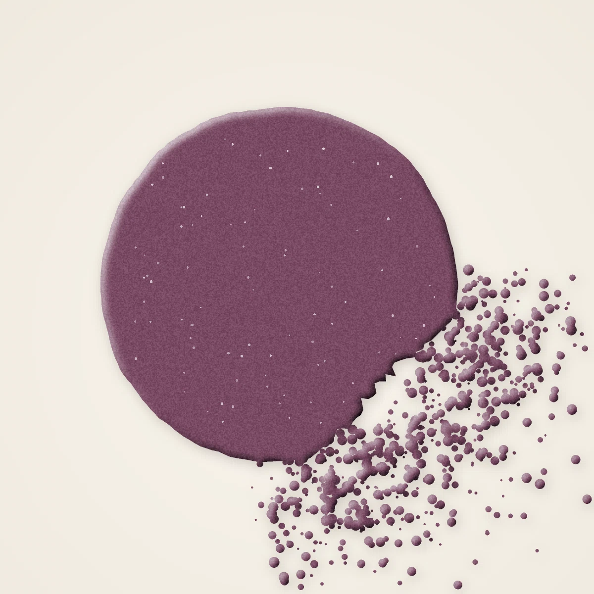 Palette yeux ultra-pigmentée à la poudre de soie – Balcon Pourpre, aperçu de la teinte Tons prune