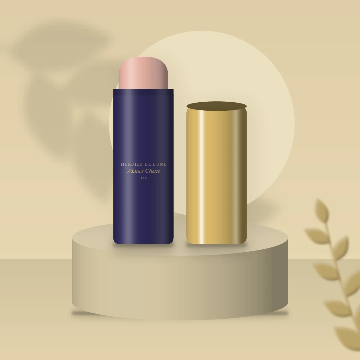Mauve Céleste baume à lèvres universel – Herbier de Lune, photo d'ambiance