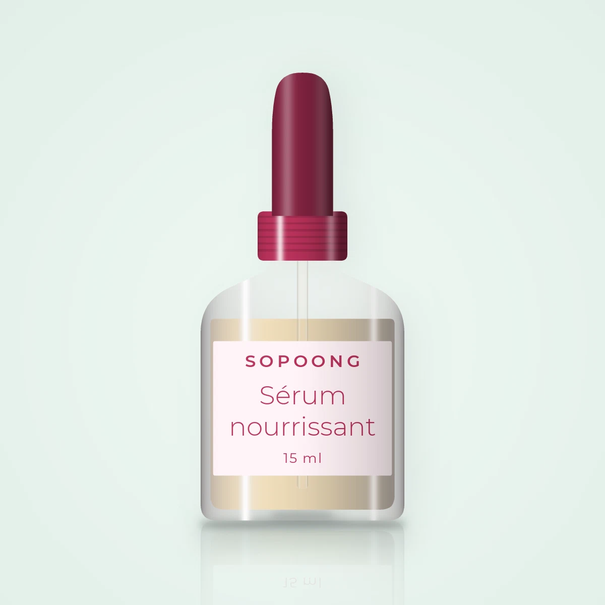 Sérum nourrissant à l'acide glycolique – Sopoong, flacon compte-gouttes 15 ml