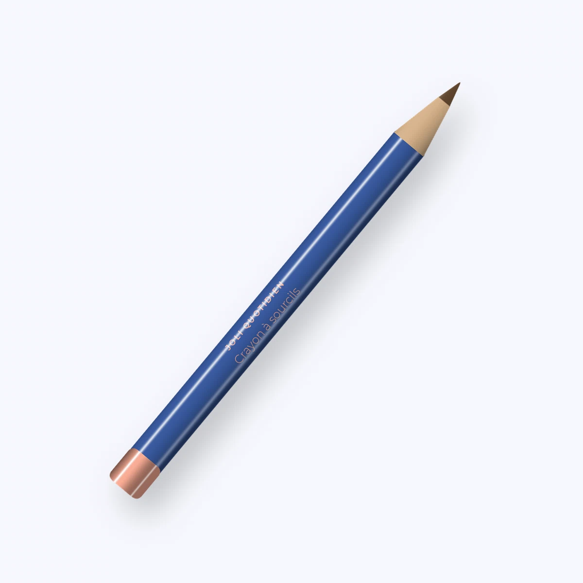 Crayon à sourcils haute tenue à l'huile de macadamia – Joli Quotidien, 0,1 g, teinte 07 Châtain