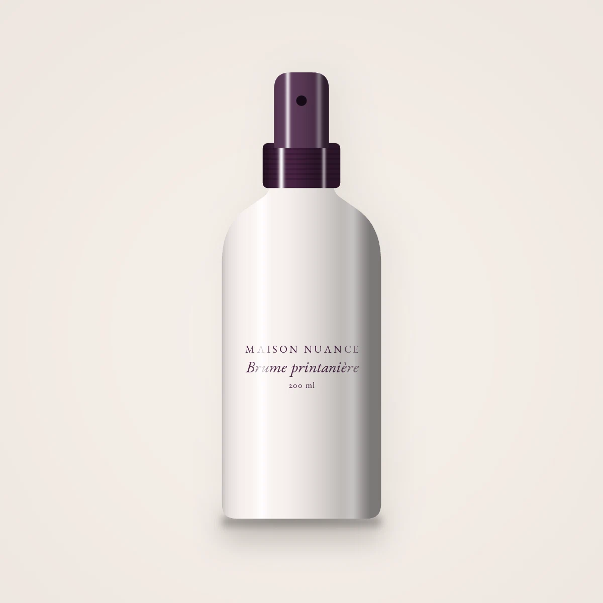 Brume parfumée printanière au concombre – Maison Nuance, flacon spray 200 ml