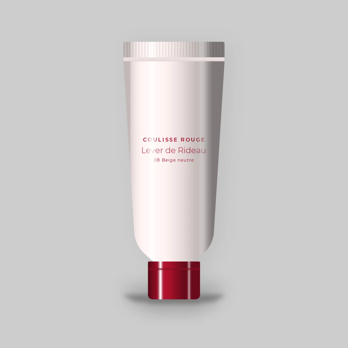 Fond de teint Lever de Rideau aux céramides – Coulisse Rouge, tube 35 ml, teinte 08 Beige neutre