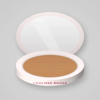 Terre de soleil effet bronzé à la vitamine E – Coulisse Rouge, boîtier 10 g, teinte 04 Miel