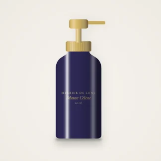 Gel douche Mauve Céleste énergisant – Herbier de Lune, flacon-pompe 250 ml