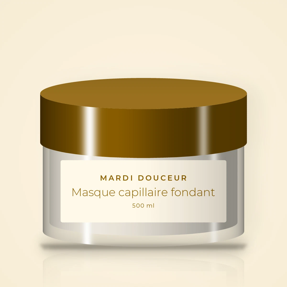 Masque capillaire fondant au beurre de murumuru – Mardi Douceur, pot 500 ml