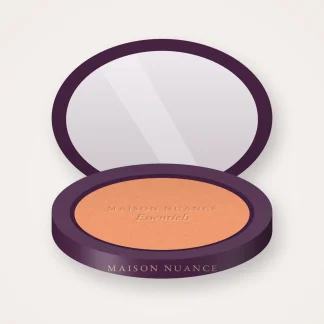 Blush Essentiels à l'huile d'abricot – Maison Nuance, boîtier 6 g, teinte 04 Abricot