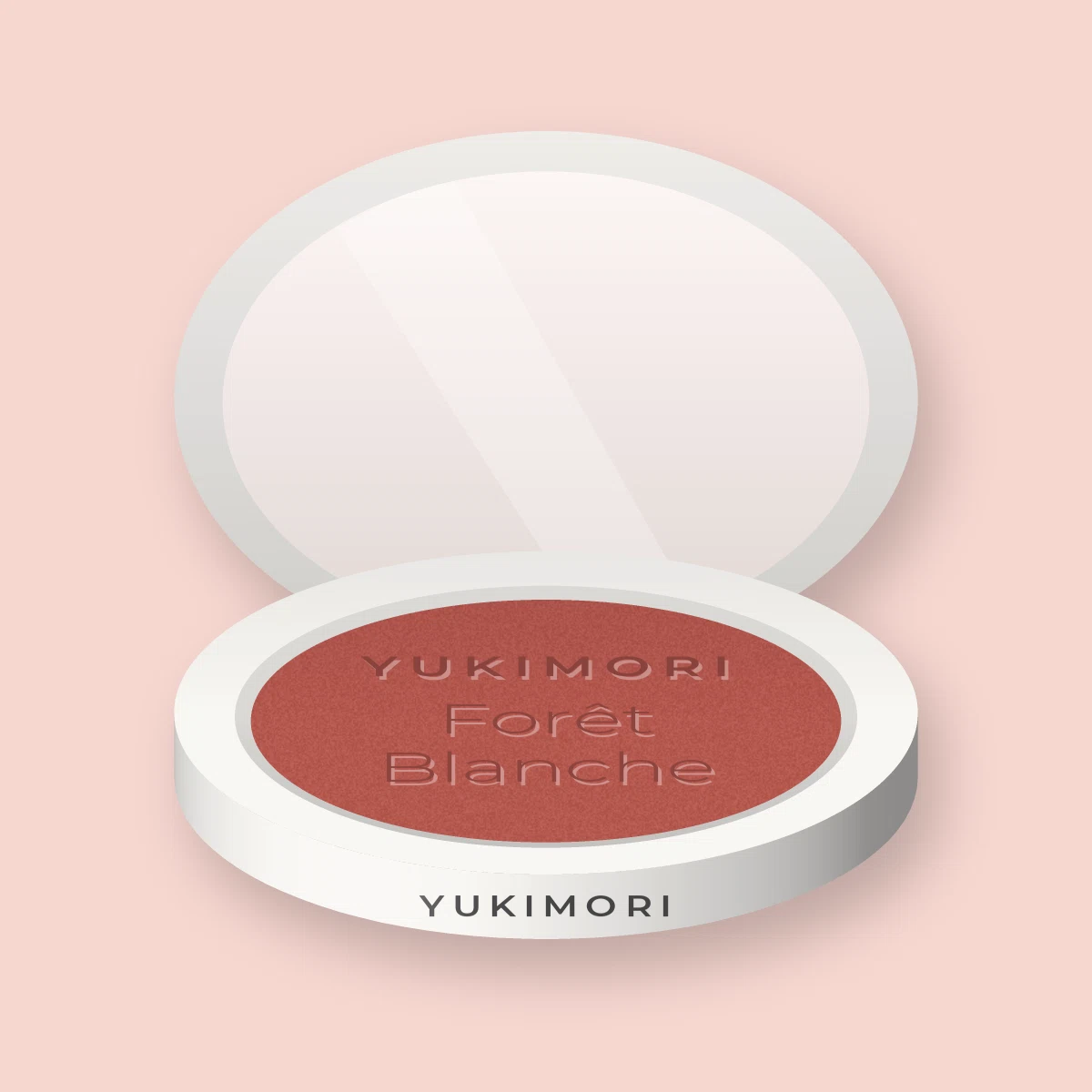 Blush confort Forêt Blanche – Yukimori, boîtier 4 g, teinte 14 Rose brique