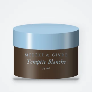 Crème coiffante Tempête Blanche au beurre de cacao – Mélèze & Givre, pot 75 ml