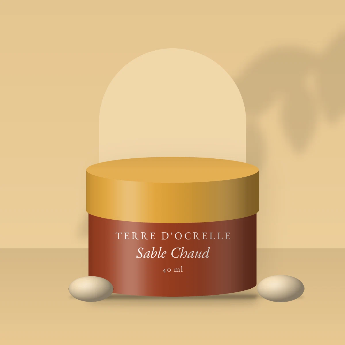 Sable Chaud crème hydratante onctueuse – Terre d'Ocrelle, photo d'ambiance