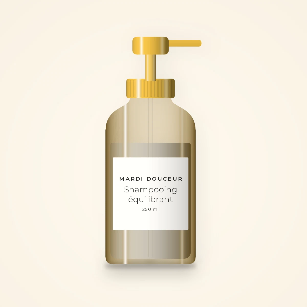 Shampooing équilibrant à la menthe poivrée – Mardi Douceur, flacon-pompe 250 ml