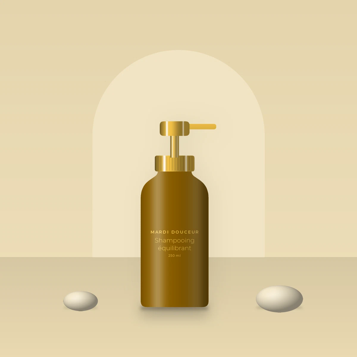 Shampooing équilibrant à la menthe poivrée – Mardi Douceur, photo d'ambiance