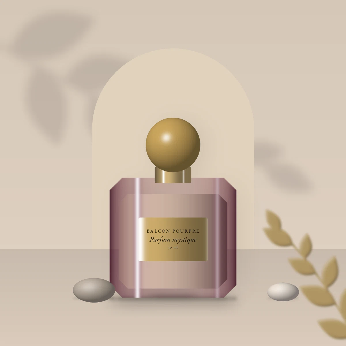Parfum mixte mystique au benjoin – Balcon Pourpre, photo d'ambiance