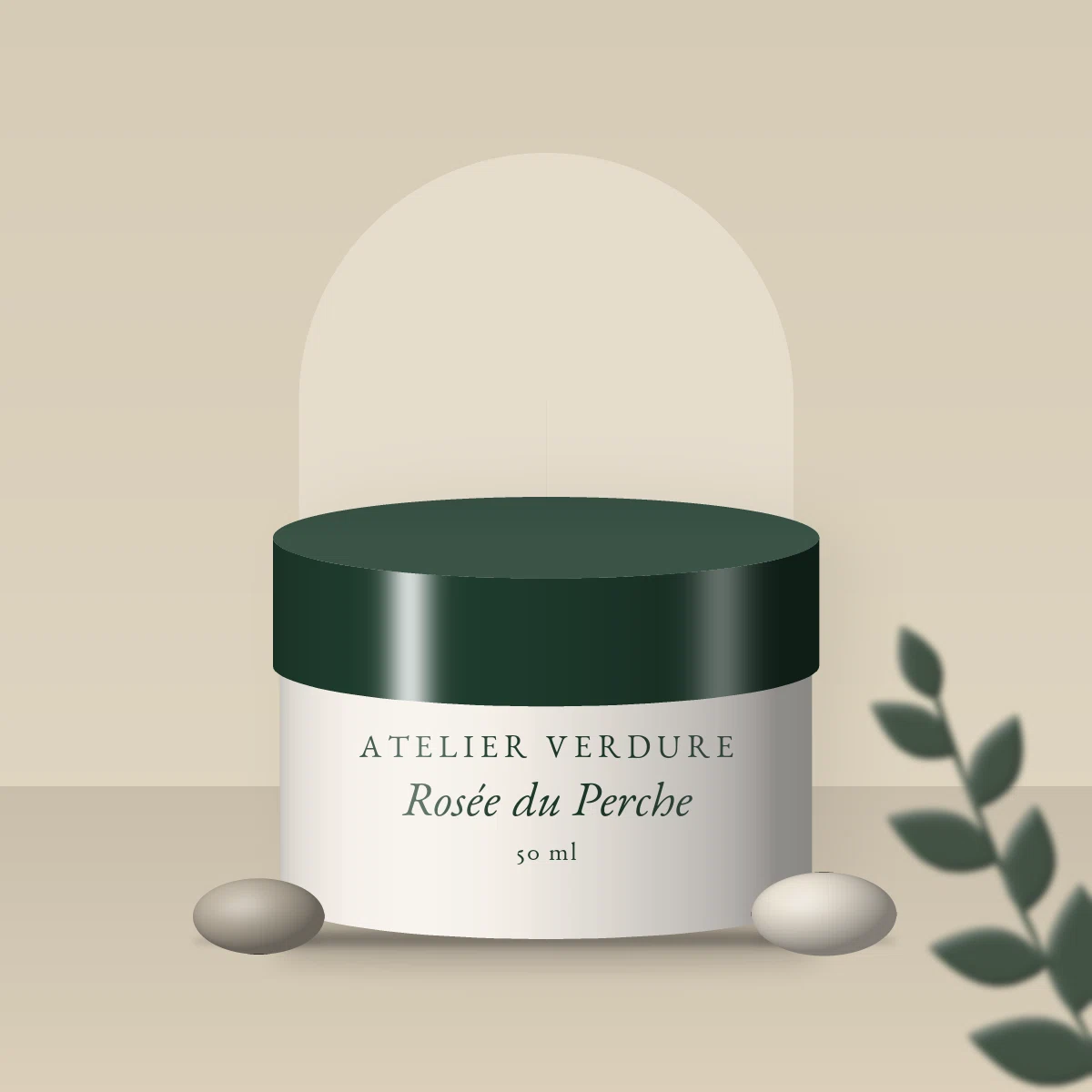 Gommage visage Rosée du Perche à l'extrait de papaye – Atelier Verdure, photo d'ambiance