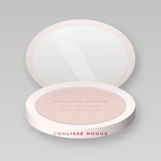 Enlumineur anti-fatigue à l'extrait de rose – Coulisse Rouge, boîtier 7 g, teinte Nacre rosée