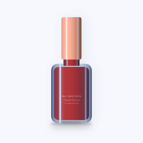 Vernis à ongles Pause Douce express – Joli Quotidien, flacon 5 ml, teinte 15 Rouge vermillon