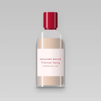 Fond de teint Premier Rang aux céramides – Coulisse Rouge, flacon 35 ml, teinte 05 Beige clair rosé