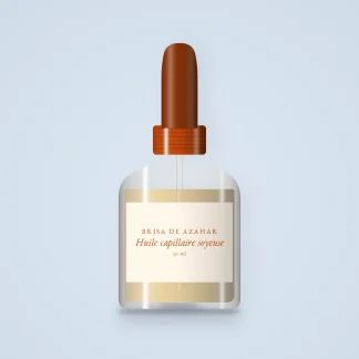 Huile capillaire soyeuse au ricin – Brisa de Azahar, flacon compte-gouttes 30 ml