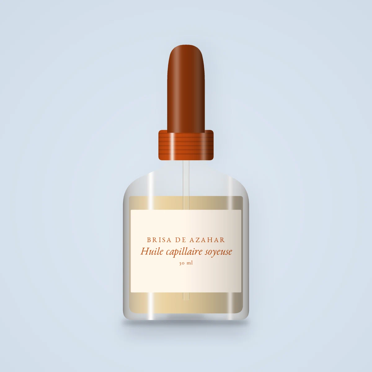 Huile capillaire soyeuse au ricin – Brisa de Azahar, flacon compte-gouttes 30 ml