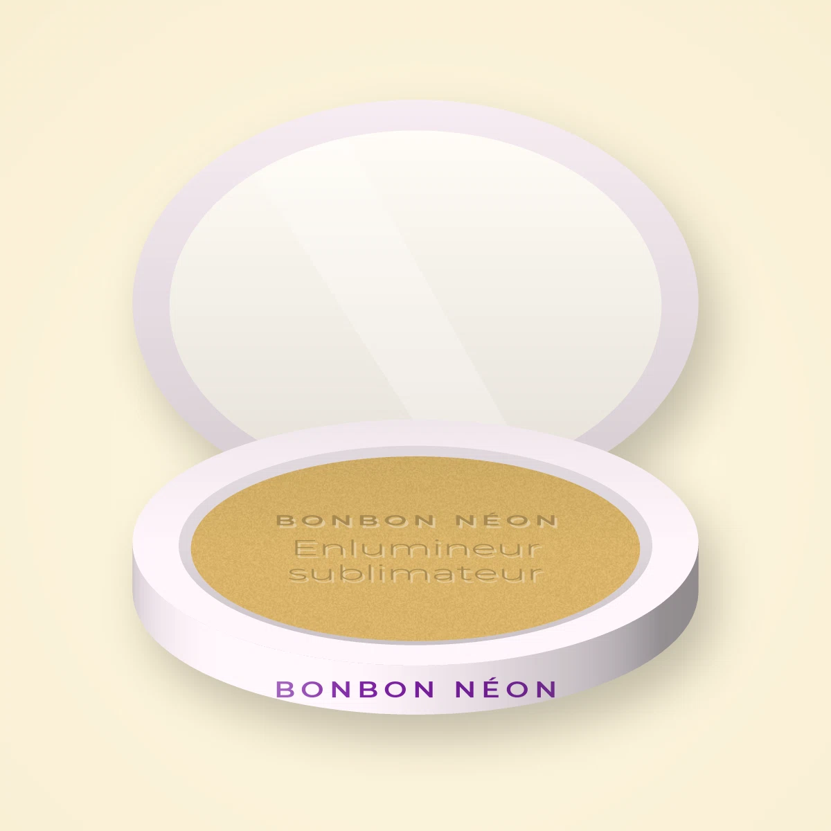 Enlumineur sublimateur au monoï – Bonbon Néon, boîtier 7 g, teinte Doré