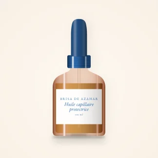 Huile capillaire protectrice à la rose musquée – Brisa de Azahar, flacon compte-gouttes 100 ml