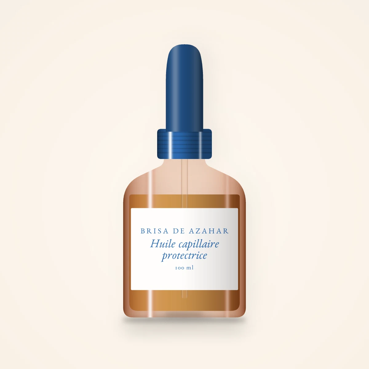Huile capillaire protectrice à la rose musquée – Brisa de Azahar, flacon compte-gouttes 100 ml