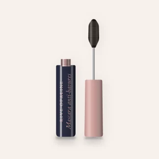 Mascara anti-bavures à l'huile de raisin – Rive Opaline, flacon et brosse 8 ml, teinte Brun noir