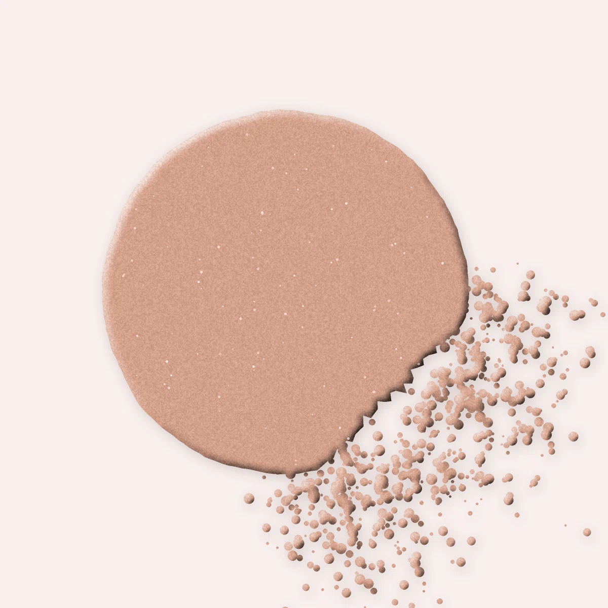 Terre de soleil Pont des Arts à l'huile de noisette – Rive Opaline, aperçu de la teinte 02 Sable rosé