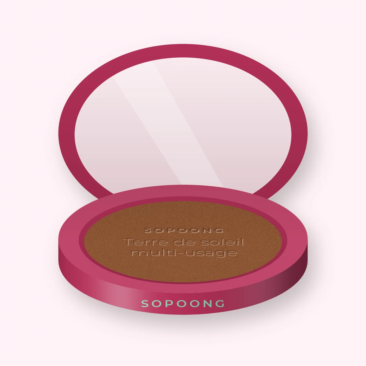 Terre de soleil multi-usage à la fleur d'oranger – Sopoong, boîtier 10 g, teinte 09 Bronze