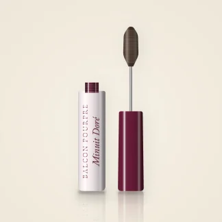 Mascara fortifiant Minuit Doré – Balcon Pourpre, flacon et brosse 10 ml, teinte Brun