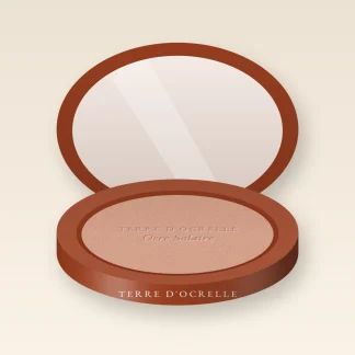 Terre de soleil Ocre Solaire au beurre de karité – Terre d'Ocrelle, boîtier 15 g, teinte 02 Sable rosé
