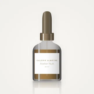 Huile à barbe sublimatrice Atelier Nuit – Galerie Albâtre, flacon compte-gouttes 30 ml