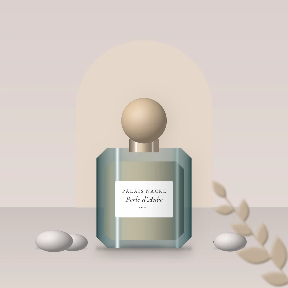 Parfum Perle d'Aube féerique à la fleur de cerisier – Palais Nacré, photo d'ambiance