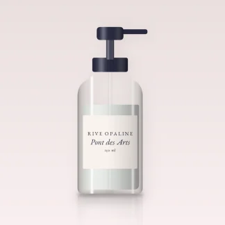 Pont des Arts nettoyant visage hydratant – Rive Opaline, flacon-pompe 150 ml