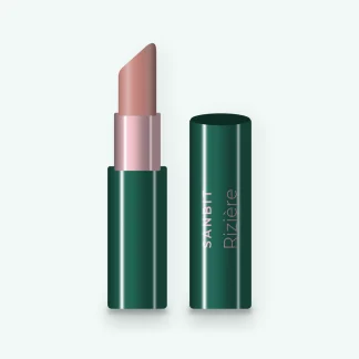 Rouge à lèvres Rizière à l'amande douce – Sanbit, étui 3,5 g, teinte 02 Nude rosé