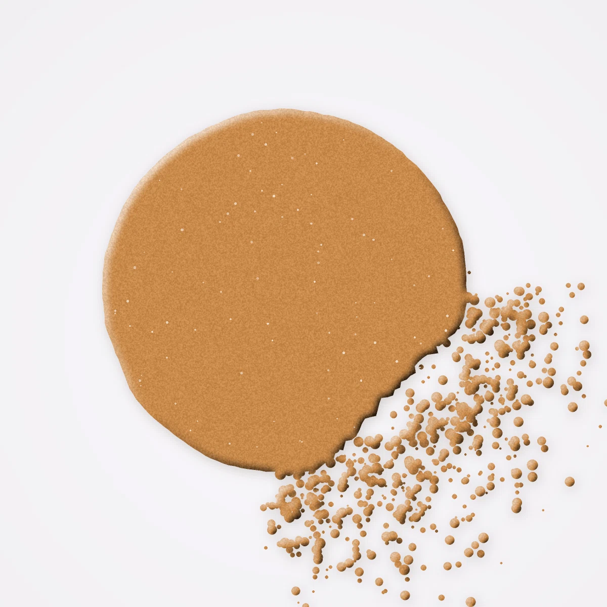 Enlumineur Aplat Mat à l'huile de noisette – Chromalie, aperçu de la teinte Ambre