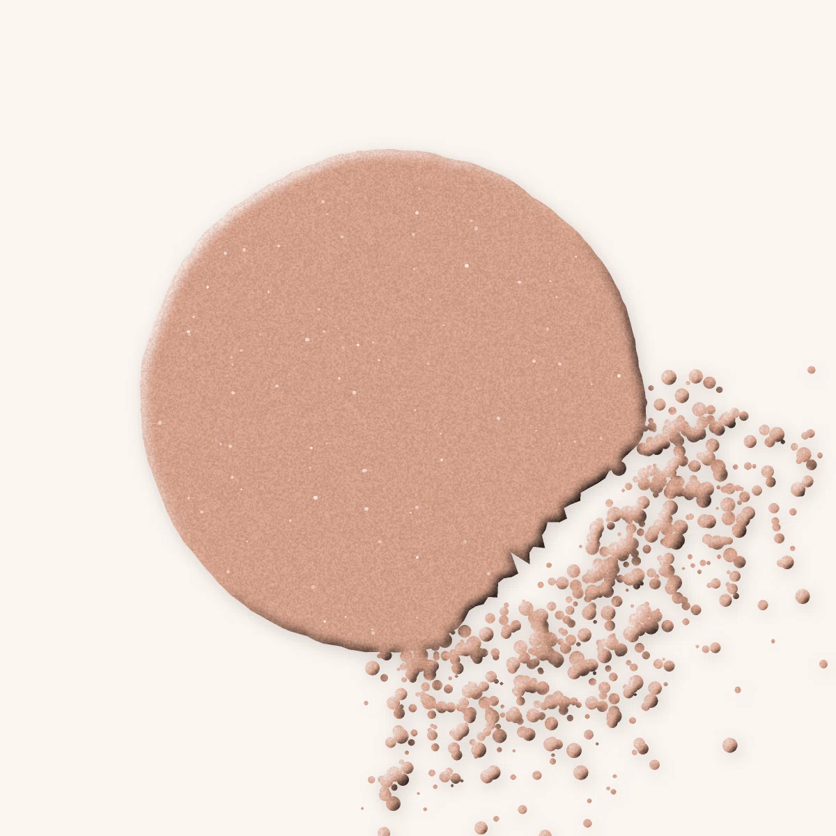 Terre de soleil effet bronzé à l'amande douce – Laque Rivoli, aperçu de la teinte 02 Sable rosé